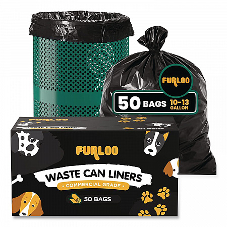 Pet Waste Station Starter Kit with Header Bag Dispenser, Bags and Liners, 11.5 gal, Top Door, Green (FLO1HSGB)
