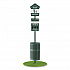 Pet Waste Station Starter Kit with Roll Bag Dispenser, Bags and Liners, 11.5 gal, Top Door, Green (FLO1RSGB)