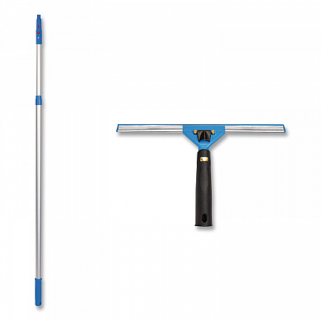 Pro Window Washing Kit with Swivel Squeegee and 6 ft Telescopic Pole, 14