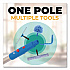 Pro Window Washing Kit with Swivel Squeegee and 6 ft Telescopic Pole, 14