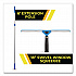 Pro Window Washing Kit with Swivel Squeegee and 6 ft Telescopic Pole, 18
