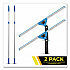 Pro Window Washing Kit with Swivel Squeegee and 6 ft Telescopic Pole, 18