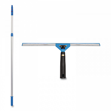 Pro Window Washing Kit with Swivel Squeegee and 6 ft Telescopic Pole, 18