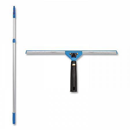 Pro Window Washing Kit with Swivel Squeegee and 6 ft Telescopic Pole, 18
