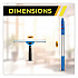 Pro Window Washing Kit with Swivel Window Squeegee and 20