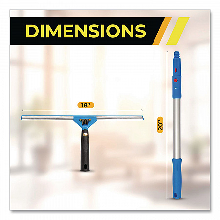 Pro Window Washing Kit with Swivel Window Squeegee and 20