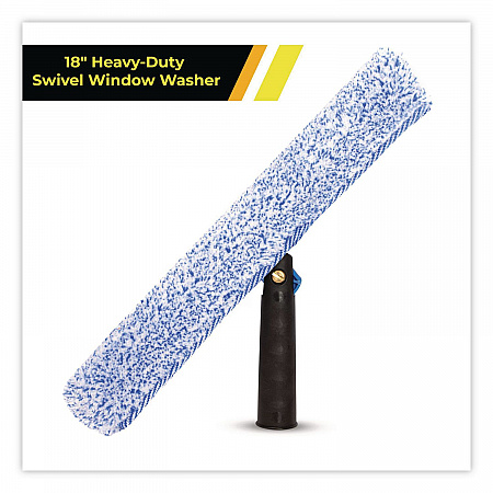Heavy-Duty Swivel Window Washer, 18