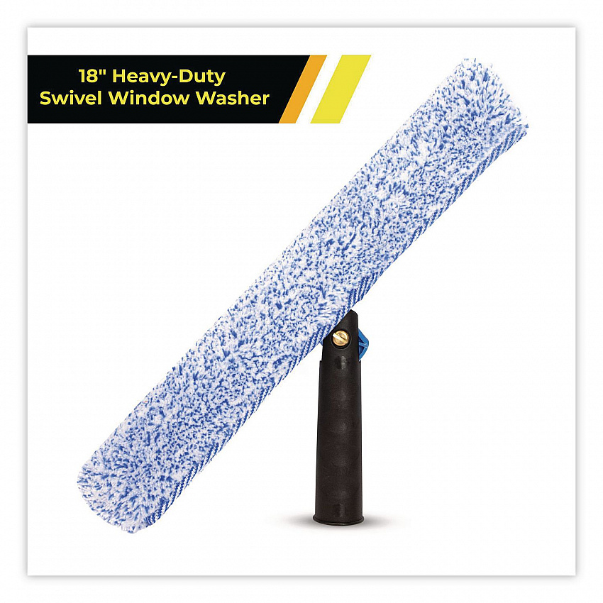 Heavy-Duty Swivel Window Washer, 18" Wide Blade (GRI13318)