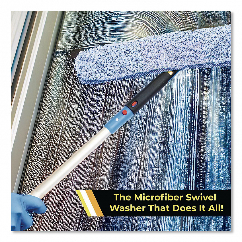 Heavy-Duty Swivel Window Washer, 18" Wide Blade (GRI13318)