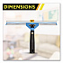 Swivel Window Washing Kit with Squeegee and Washer, 14