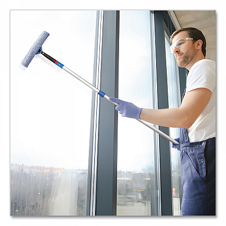 Pro Window Washing Kit with Squeegee, Washer and 6 ft Telescopic Pole, 14