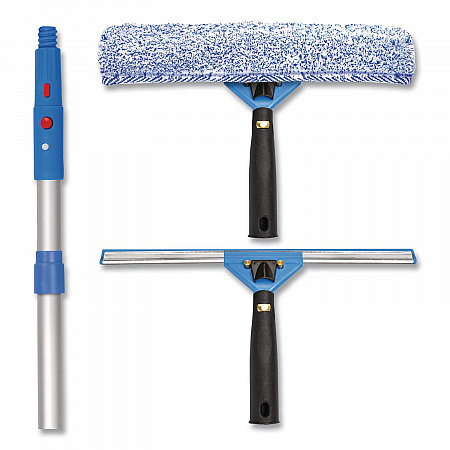 Pro Window Washing Kit with Squeegee, Washer and 6 ft Telescopic Pole, 14