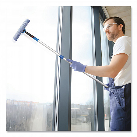 Pro Window Washing Kit with Squeegee, Washer and 6 ft Telescopic Pole, 14