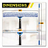 Pro Window Washing Kit with Squeegee, Washer and 6 ft Telescopic Pole, 18