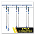 Pro Window Washing Kit with Squeegee, Washer and 6 ft Telescopic Pole, 18