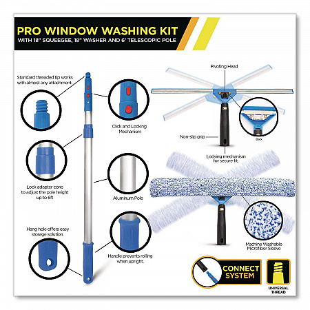 Pro Window Washing Kit with 14