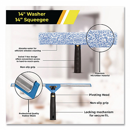 Pro Window Washing Kit with Squeegee, Washer and 20