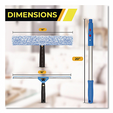 Pro Window Washing Kit with Squeegee, Washer and 20
