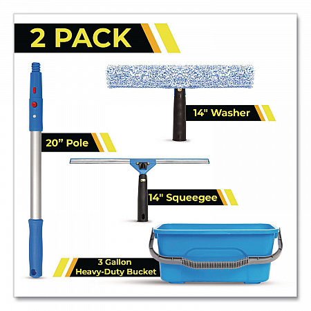 Pro Window Cleaning Kit with 14