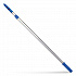 6 ft Telescopic Aluminum Extension Pole with Click/Lock Adapter Cone, 3.5 ft to 6 ft, Blue/Silver (GRI1066F)