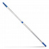 6 ft Telescopic Aluminum Extension Pole with Click/Lock Adapter Cone, 3.5 ft to 6 ft, Blue/Silver (GRI1066F)
