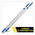 6 ft Telescopic Aluminum Extension Pole with Click/Lock Adapter Cone, 3.5 ft to 6 ft, Blue/Silver, 2/Pack (GRI1066F2PK)