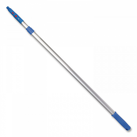 6 ft Telescopic Aluminum Extension Pole with Click/Lock Adapter Cone, 3.5 ft to 6 ft, Blue/Silver, 2/Pack (GRI1066F2PK)