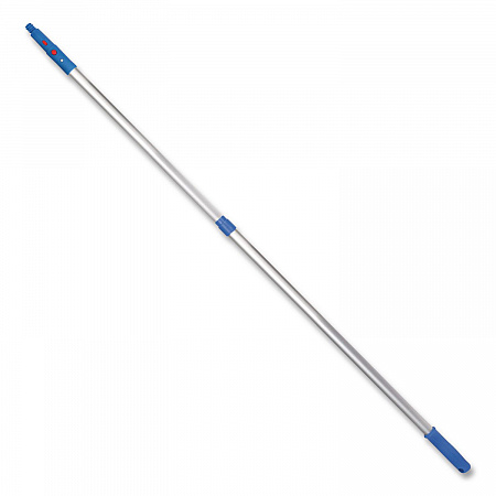 6 ft Telescopic Aluminum Extension Pole with Click/Lock Adapter Cone, 3.5 ft to 6 ft, Blue/Silver, 2/Pack (GRI1066F2PK)