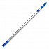6 ft Telescopic Aluminum Extension Pole with Click/Lock Adapter Cone, 3.5 ft to 6 ft, Blue/Silver, 2/Pack (GRI1066F2PK)