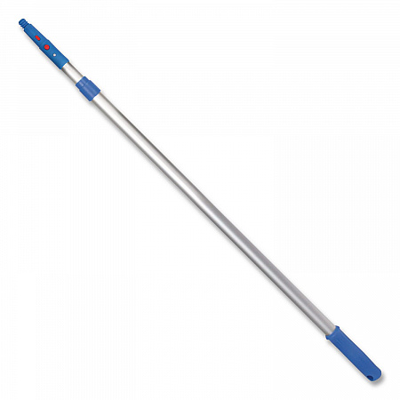 6 ft Telescopic Aluminum Extension Pole with Click/Lock Adapter Cone, 3.5 ft to 6 ft, Blue/Silver, 3/Pack (GRI1066F3PK)