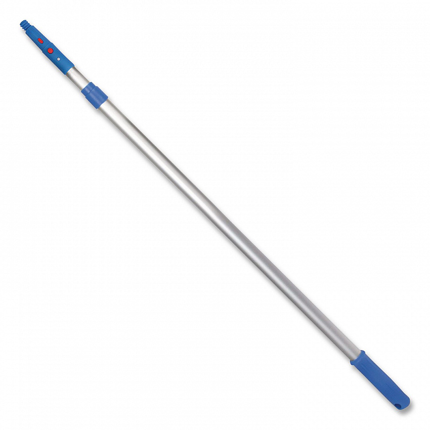 6 ft Telescopic Aluminum Extension Pole with Click/Lock Adapter Cone, 3.5 ft to 6 ft, Blue/Silver, 3/Pack (GRI1066F3PK)