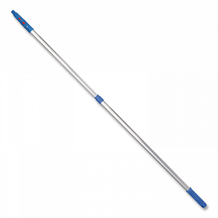 6 ft Telescopic Aluminum Extension Pole with Click/Lock Adapter Cone, 3.5 ft to 6 ft, Blue/Silver, 3/Pack (GRI1066F3PK)