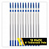 6 ft Telescopic Aluminum Extension Pole with Click/Lock Adapter Cone, 3.5 ft to 6 ft, Blue/Silver, 12/Carton (GRI1066F12PK)