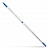 6 ft Telescopic Aluminum Extension Pole with Click/Lock Adapter Cone, 3.5 ft to 6 ft, Blue/Silver, 12/Carton (GRI1066F12PK)