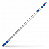 6 ft Telescopic Aluminum Extension Pole with Click/Lock Adapter Cone, 3.5 ft to 6 ft, Blue/Silver, 12/Carton (GRI1066F12PK)