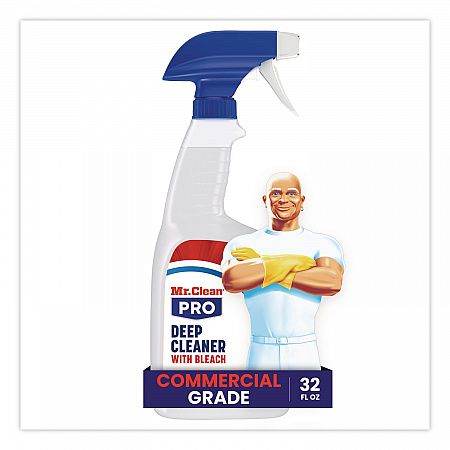 Commercial Deep Cleaner with Bleach, Unscented, 32 oz Spray Bottle, 6/Carton (25677)
