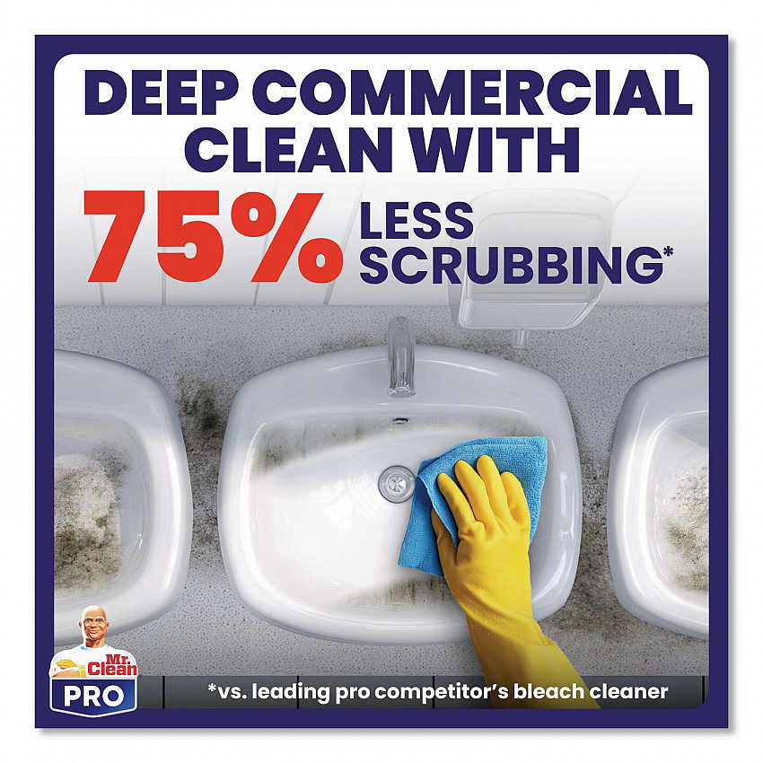 Commercial Deep Cleaner with Bleach, Unscented, 32 oz Spray Bottle, 6/Carton (25677)