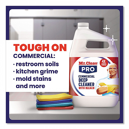 Commercial Deep Cleaner with Bleach, Unscented, 32 oz Spray Bottle, 6/Carton (25677)