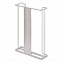 Wire Wall-Mount Glove Box Holder, 4-Box, Horizontal, Stainless Steel, White, 11 x 4 x 22 (BHQH004060)