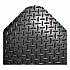 Industrial Deck Plate Anti-Fatigue Mat, Rectangular, Black Raised Diamond Surface, 36