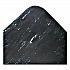 Cushion-Step Marbleized Rubber Mat, Rectangular, Black Smooth Surface, 36