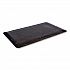 Cushion-Step Marbleized Rubber Mat, Rectangular, Black Smooth Surface, 36