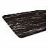Cushion-Step Marbleized Rubber Mat, Rectangular, Black Smooth Surface, 36