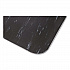 Cushion-Step Marbleized Rubber Mat, Rectangular, Black Smooth Surface, 36