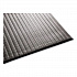 Ribbed Vinyl Anti-Fatigue Mat, Rectangular, Gray Ribbed Surface, 36