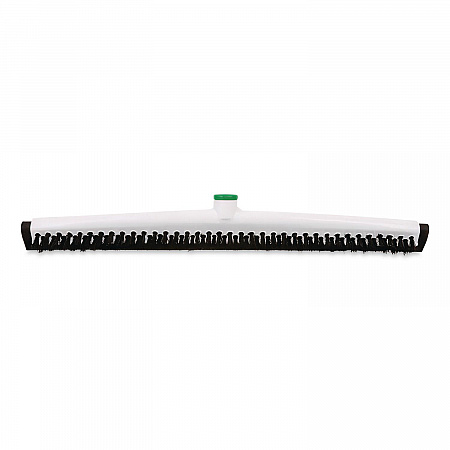 Sanitary Brush with Squeegee, Black Polypropylene Bristles, 22