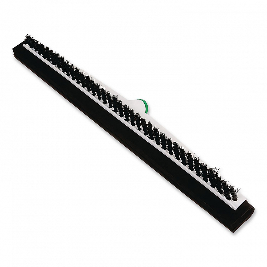 Sanitary Brush with Squeegee, Black Polypropylene Bristles, 22" Brush (PB55A)