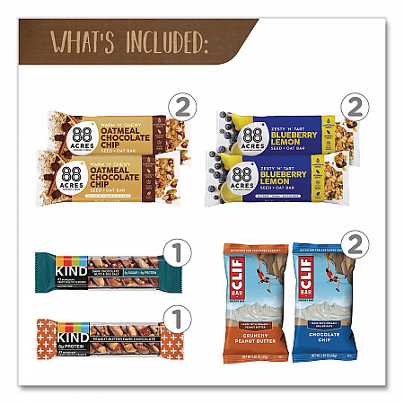 Healthy Snack Bar Box, 21 Assorted Snacks/Box (700S0001)