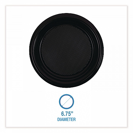Hi-Impact Plastic Dinnerware, Plate, 6