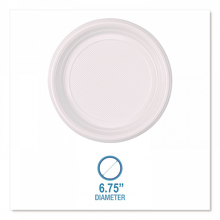 Hi-Impact Plastic Dinnerware, Plate, 6